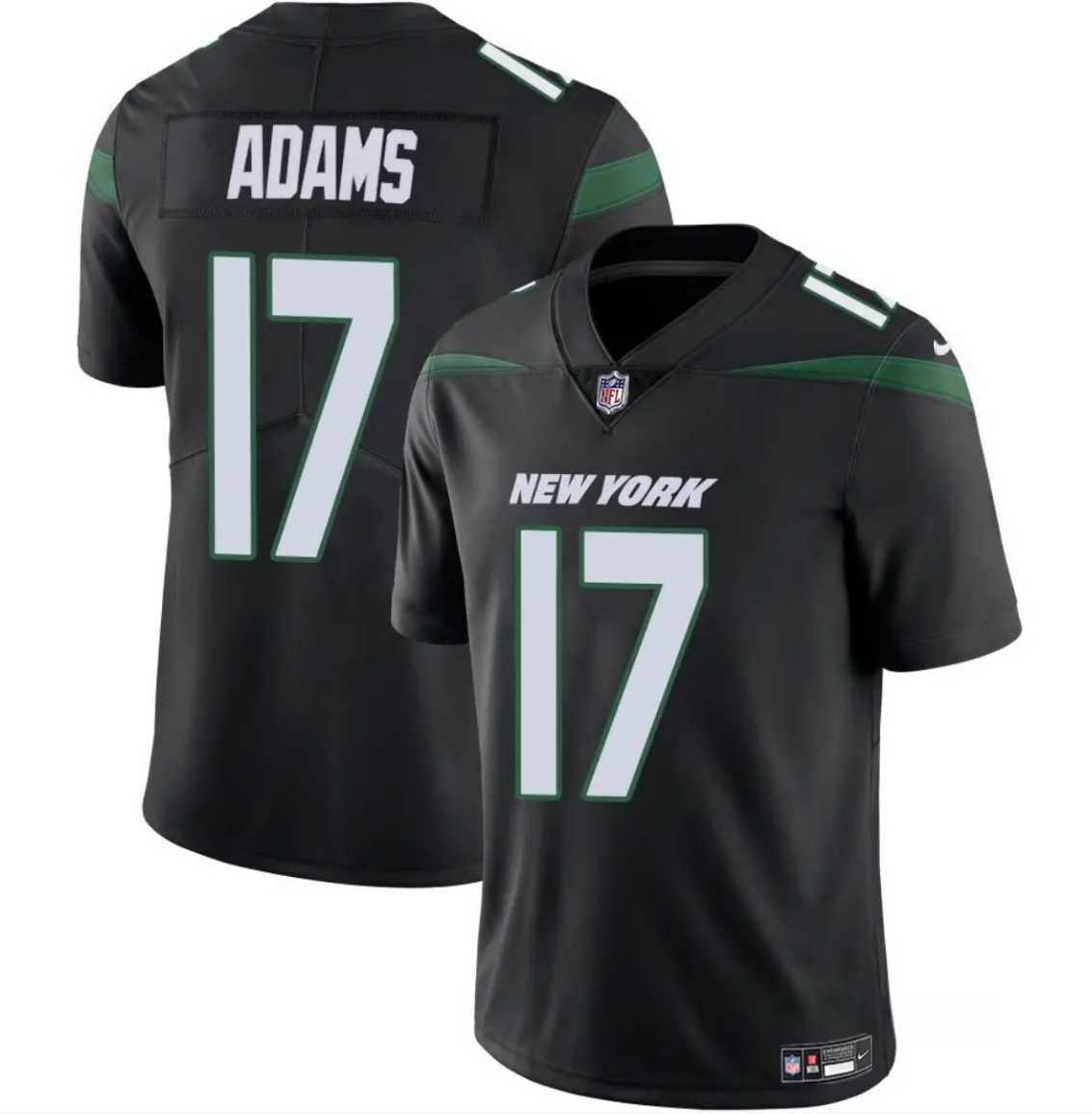 Men & Women & Youth New York Jets #17 Davante Adams Black 2024 Vapor Untouchable Limited Stitched Jersey->new york jets->NFL Jersey
